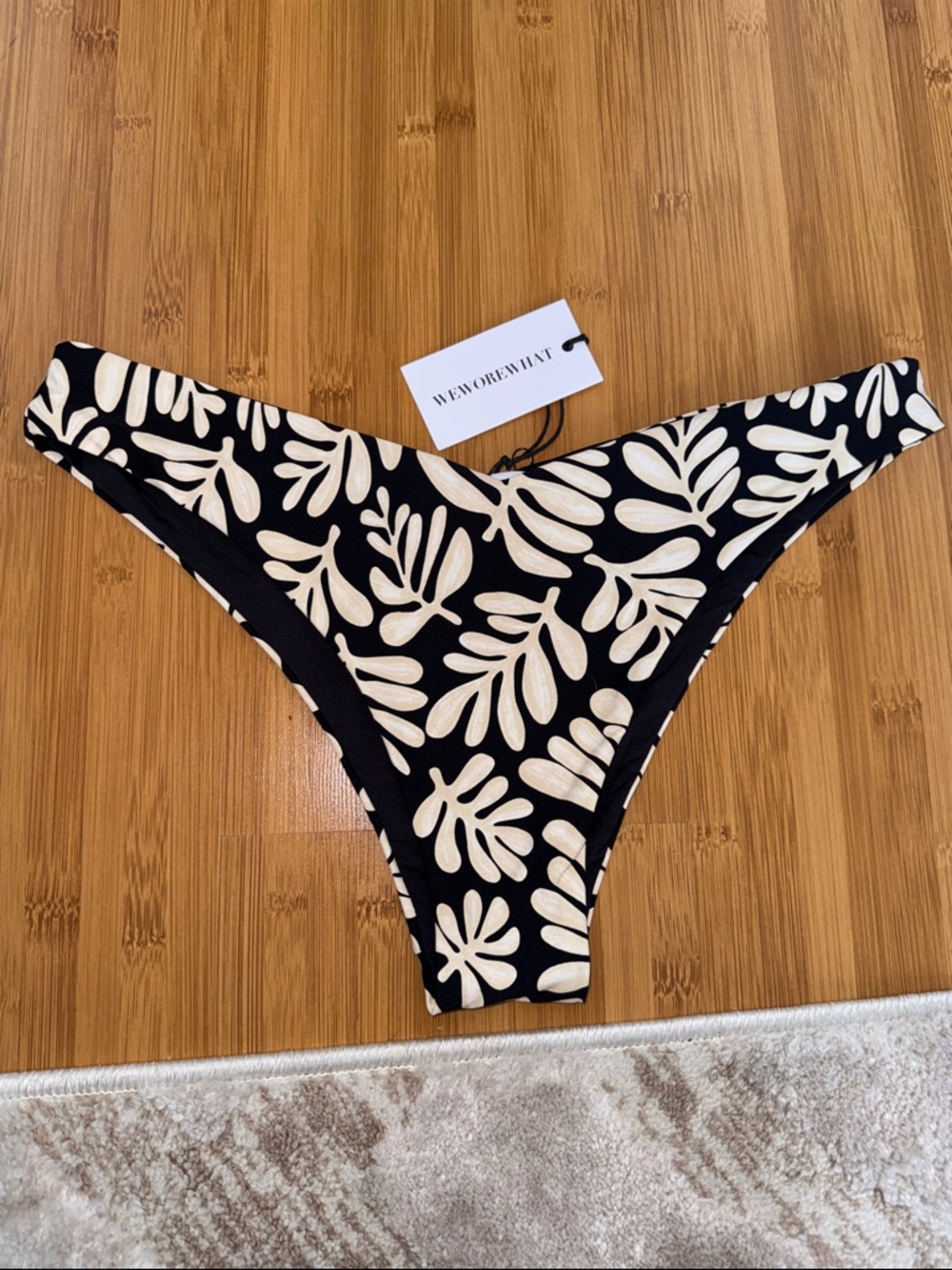 WeWoreWhat Black & Cream Delilah Bottoms